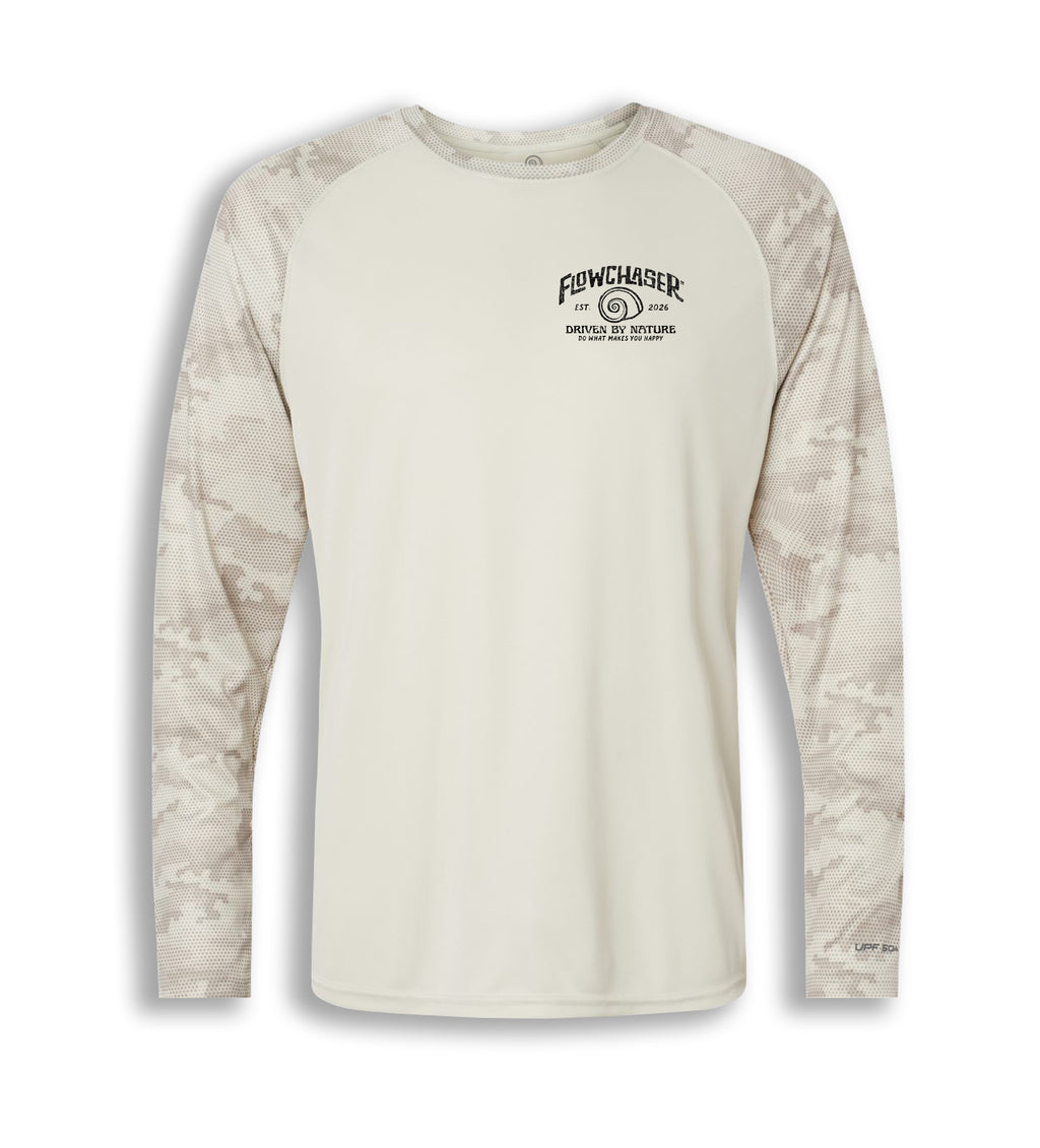 Men RIDE WITH THE WIND Performance Long Sleeve CAMO