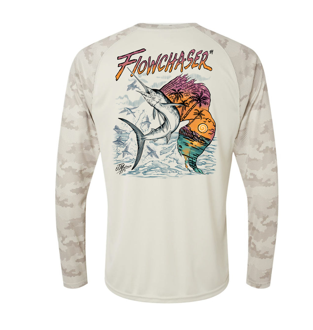 Men ISLAND LIFE Performance Long Sleeve CAMO