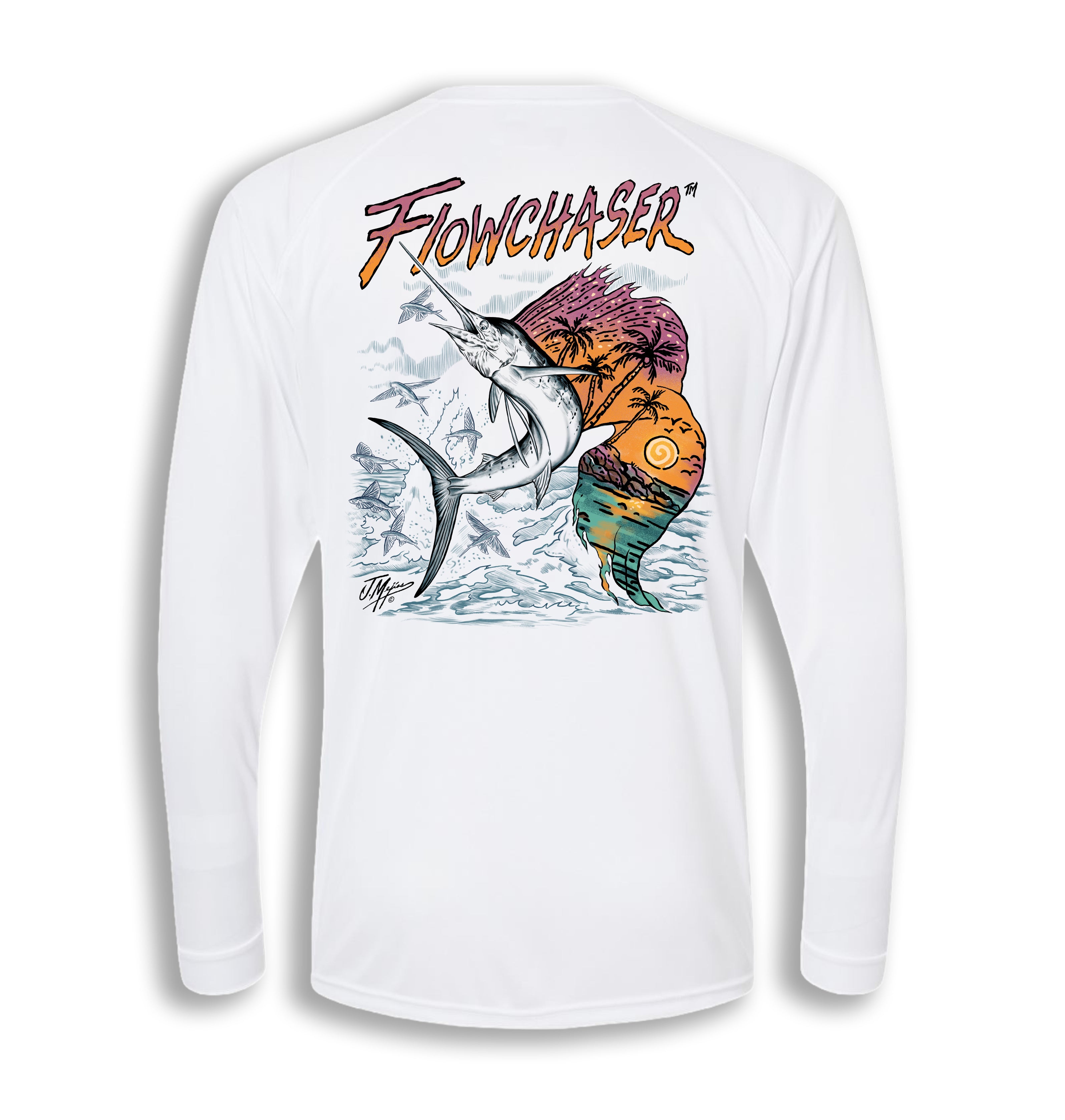 Men ISLAND LIFE Performance Long Sleeve WHITE